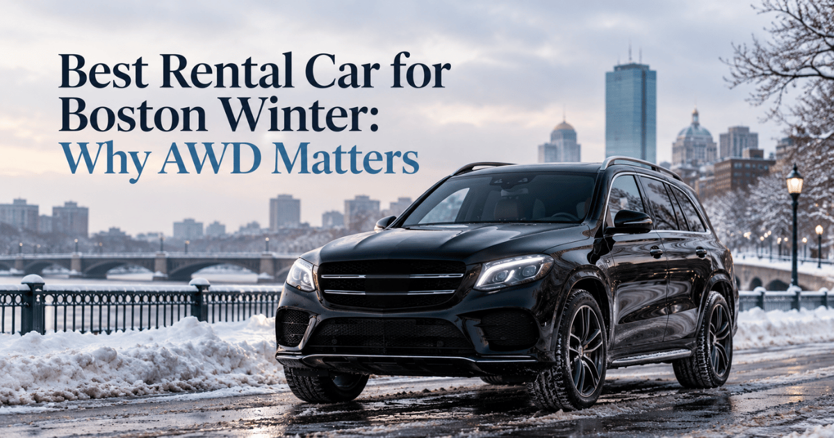 AWD car rental for Boston winter